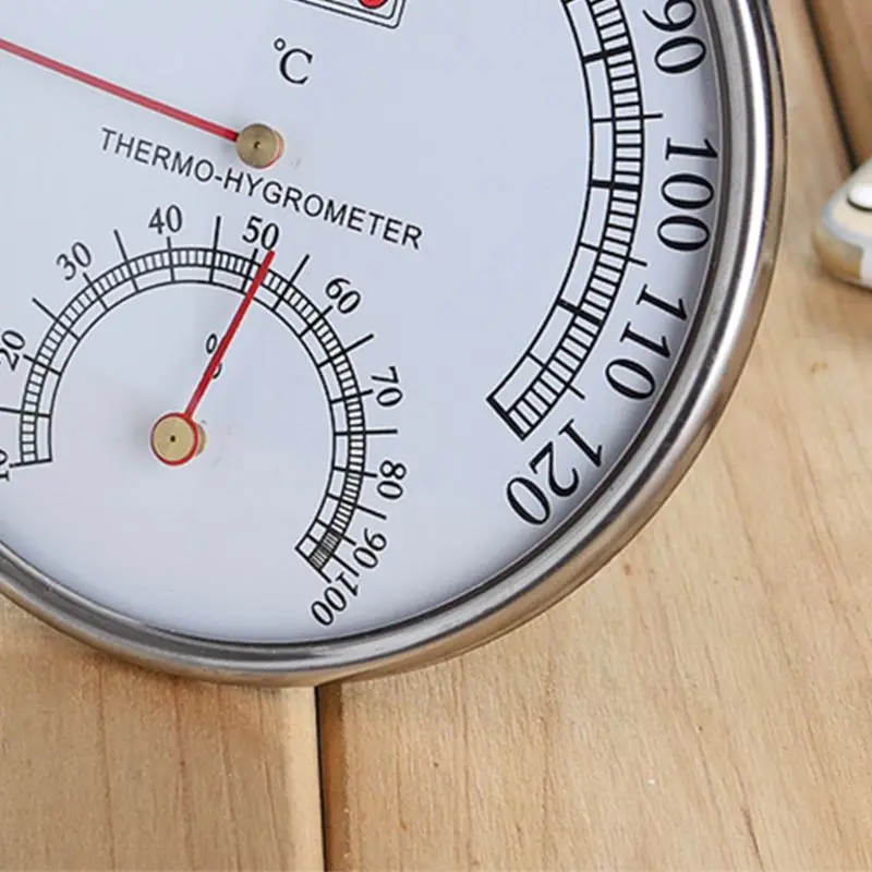 Sauna Thermometer metall Fall Dampf Sauna Zimmer Thermometer Hygrometer Bad Und Sauna Indoor Outdoor Verwendet