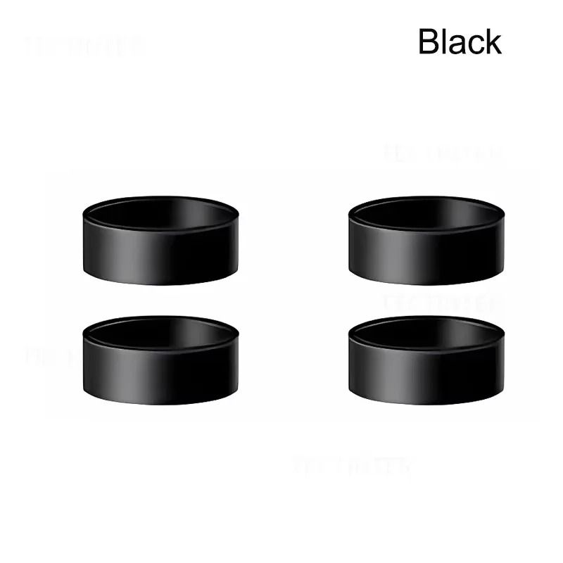 4 8PCS Silicone Joystick Protector Rings For PS5 Xbox Switch Pro Steam Deck black (4 Pcs)