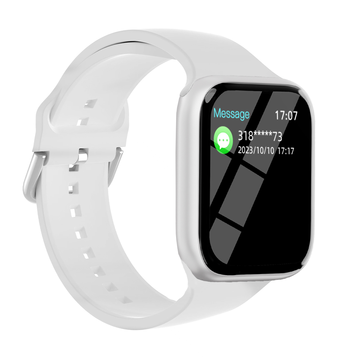 Fashion Smart Watch For Men And Women With Full Touch Fitness Tracker white