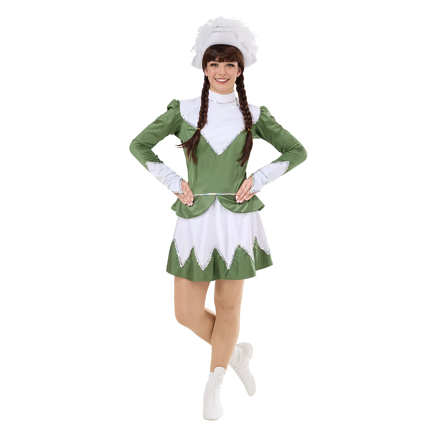 buttinette Déguisement majorette "Stella", vert olive