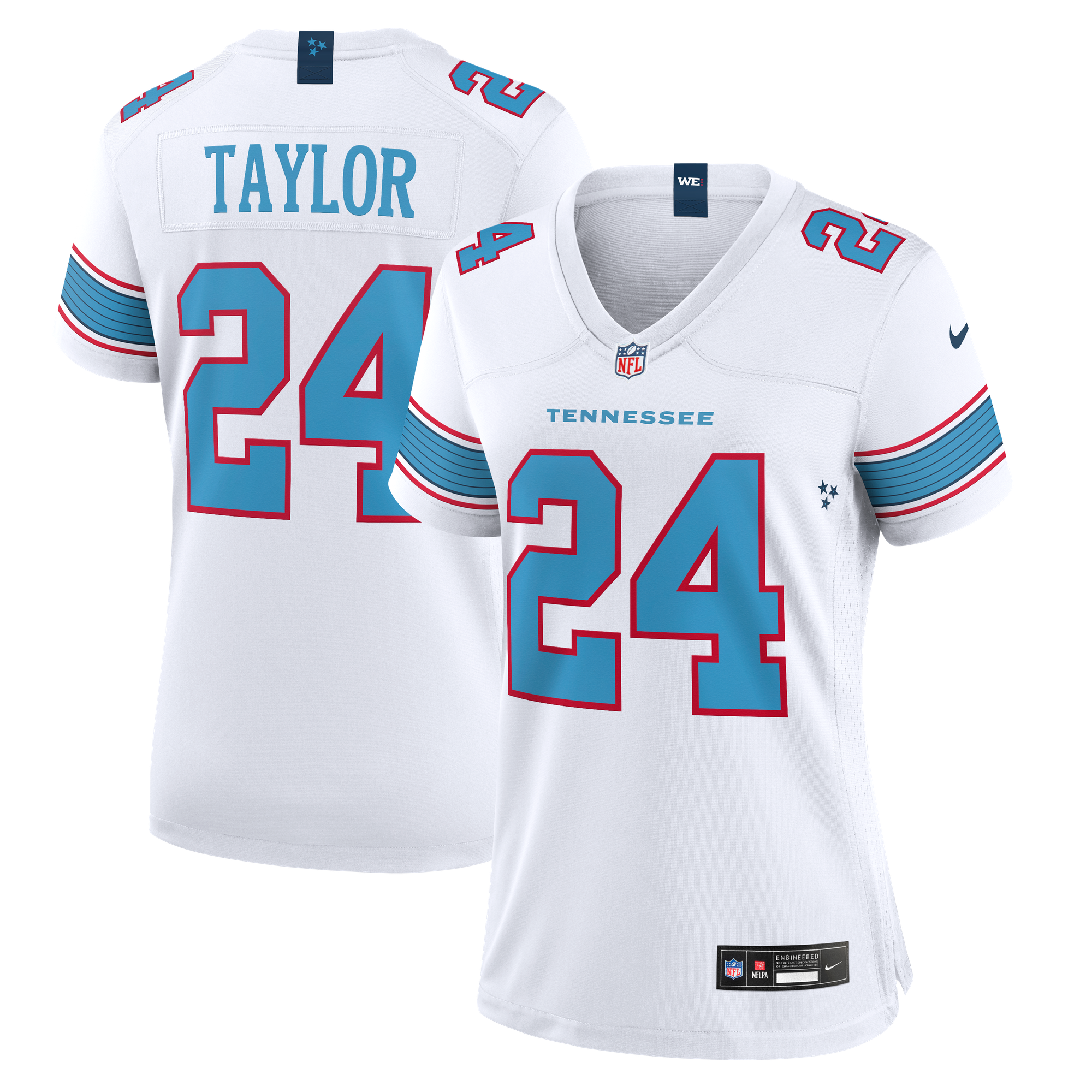 Tennessee Titans Nike Game Auswärtstrikot - Weiß - Alontae Taylor - Damen