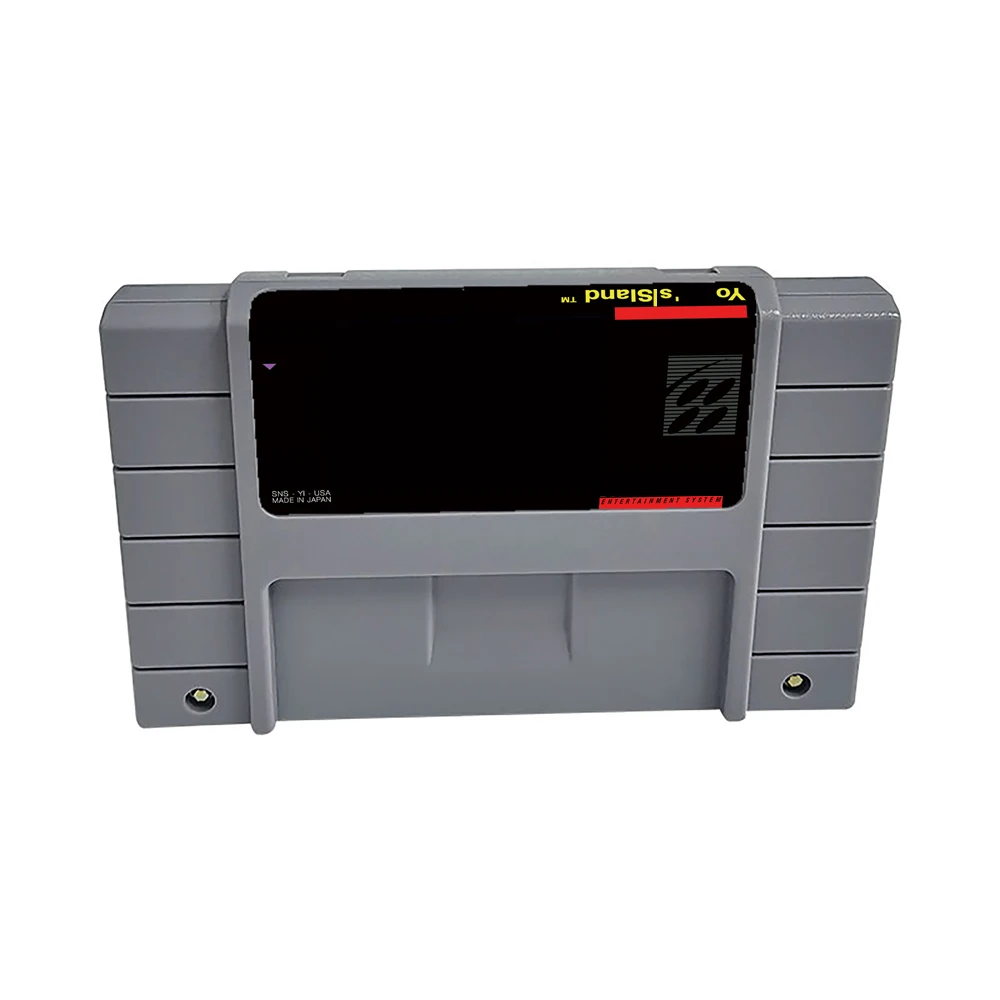 SMW 2: Yo Island - Super Video Game - 16 Bit Game Cartridge For SNES Game Console