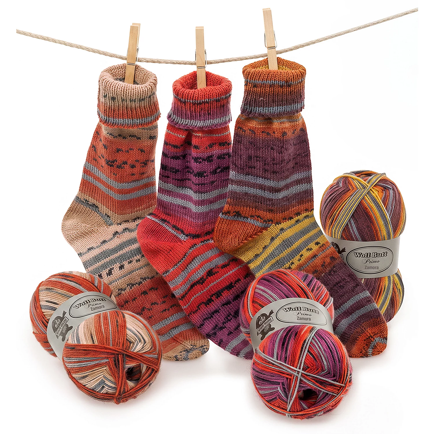 Lot laine à chaussettes Woll Butt "Zamora", 300 g