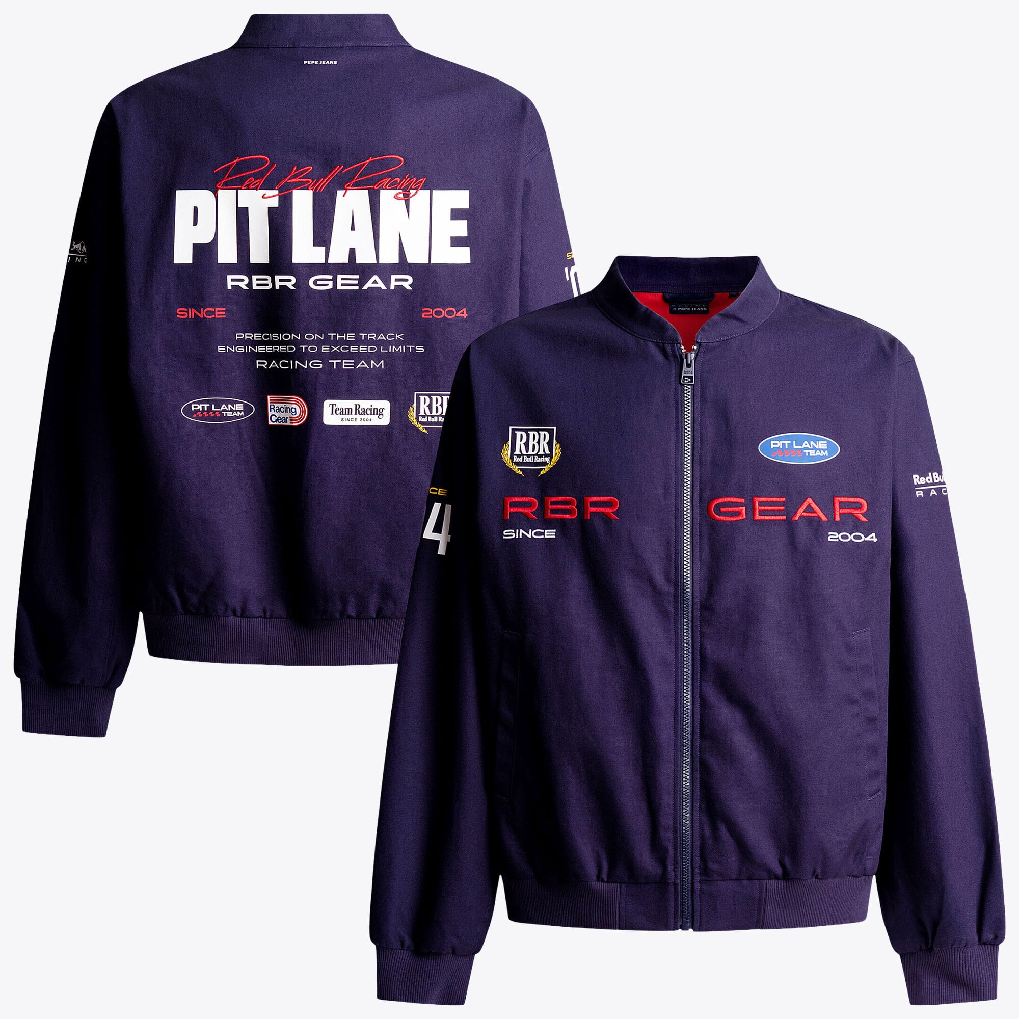 Blouson aviateur Oracle Red Bull Racing Pepe Jeans Pit Lane - Bleu marine - unisexe Taille: L