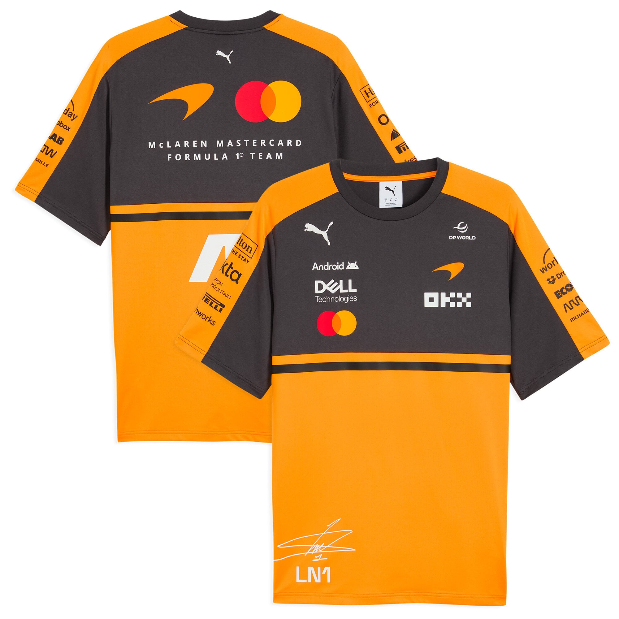 T-shirt McLaren 2026 Team Lando Norris Driver Set Up - Papaye - Homme Taille: M