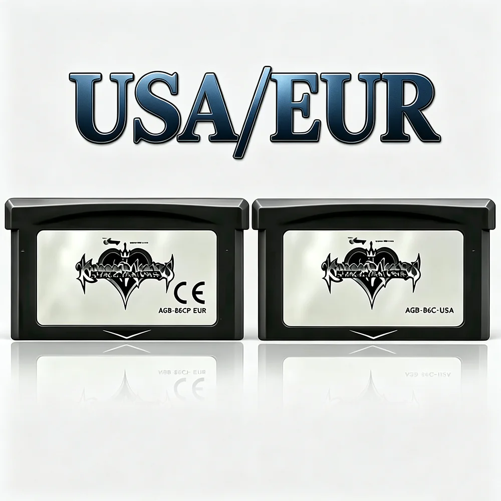 2 Styles GBA Game Cartridge 32 Bit Video Game Console Card Kingdom Hearts Series Chain of Memories of USA/EUR Version