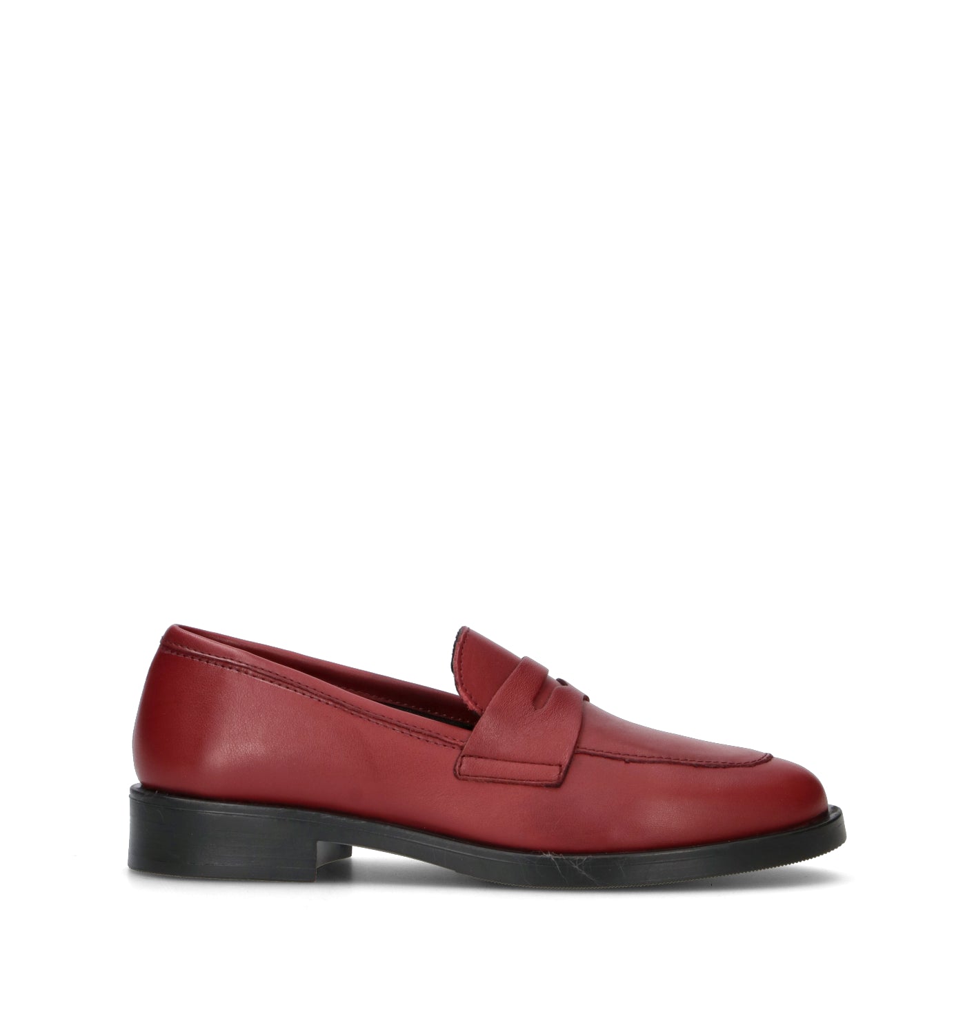 ROSA E ROSA Mocassino donna rubino in pelle