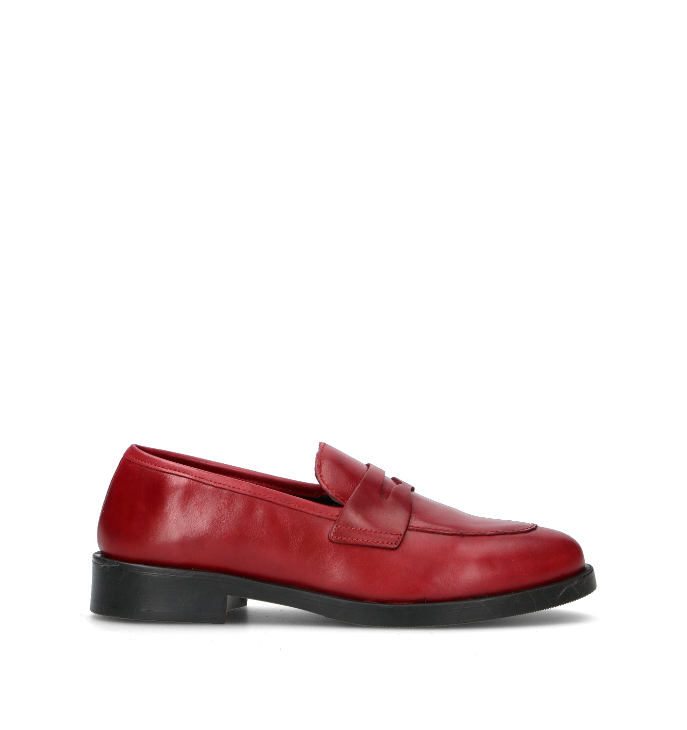 ROSA E ROSA Mocassino donna rosso in pelle