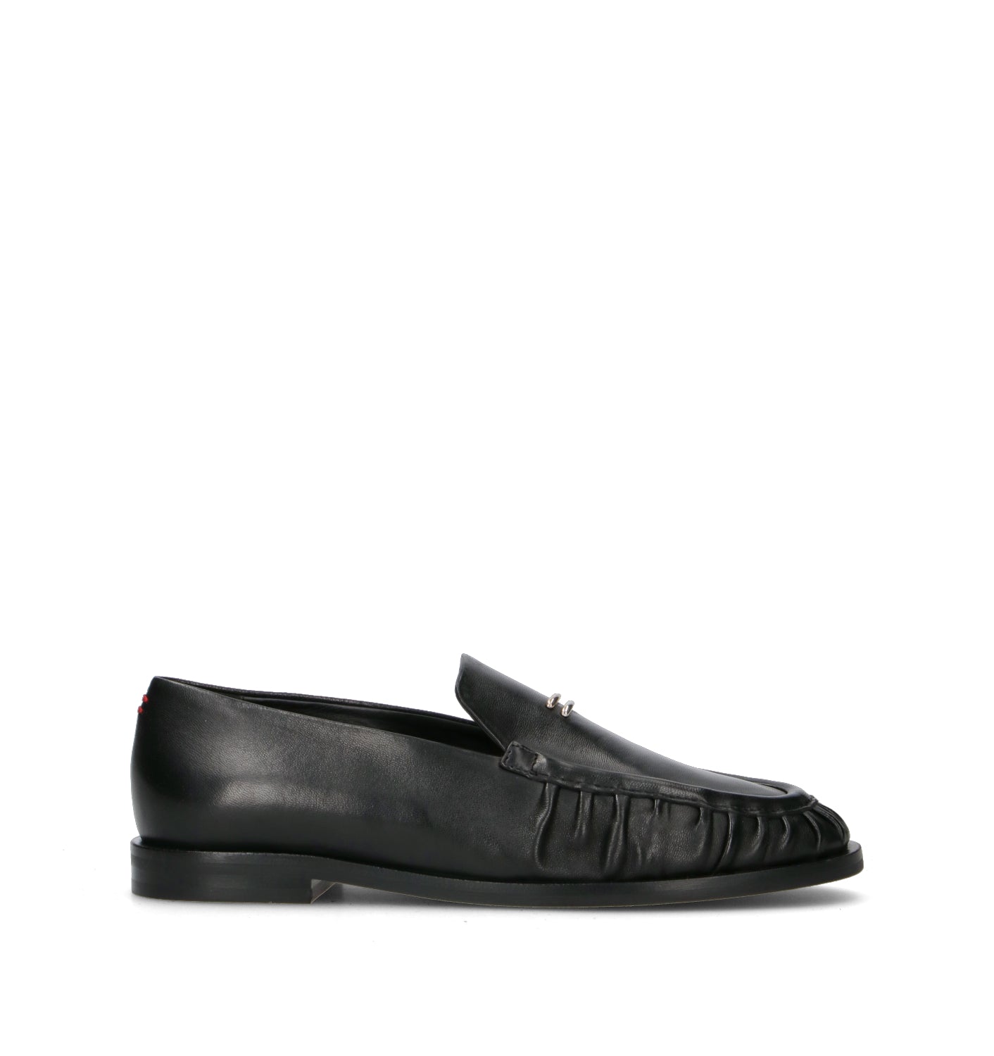HALMANERA Mocassino donna nero in pelle