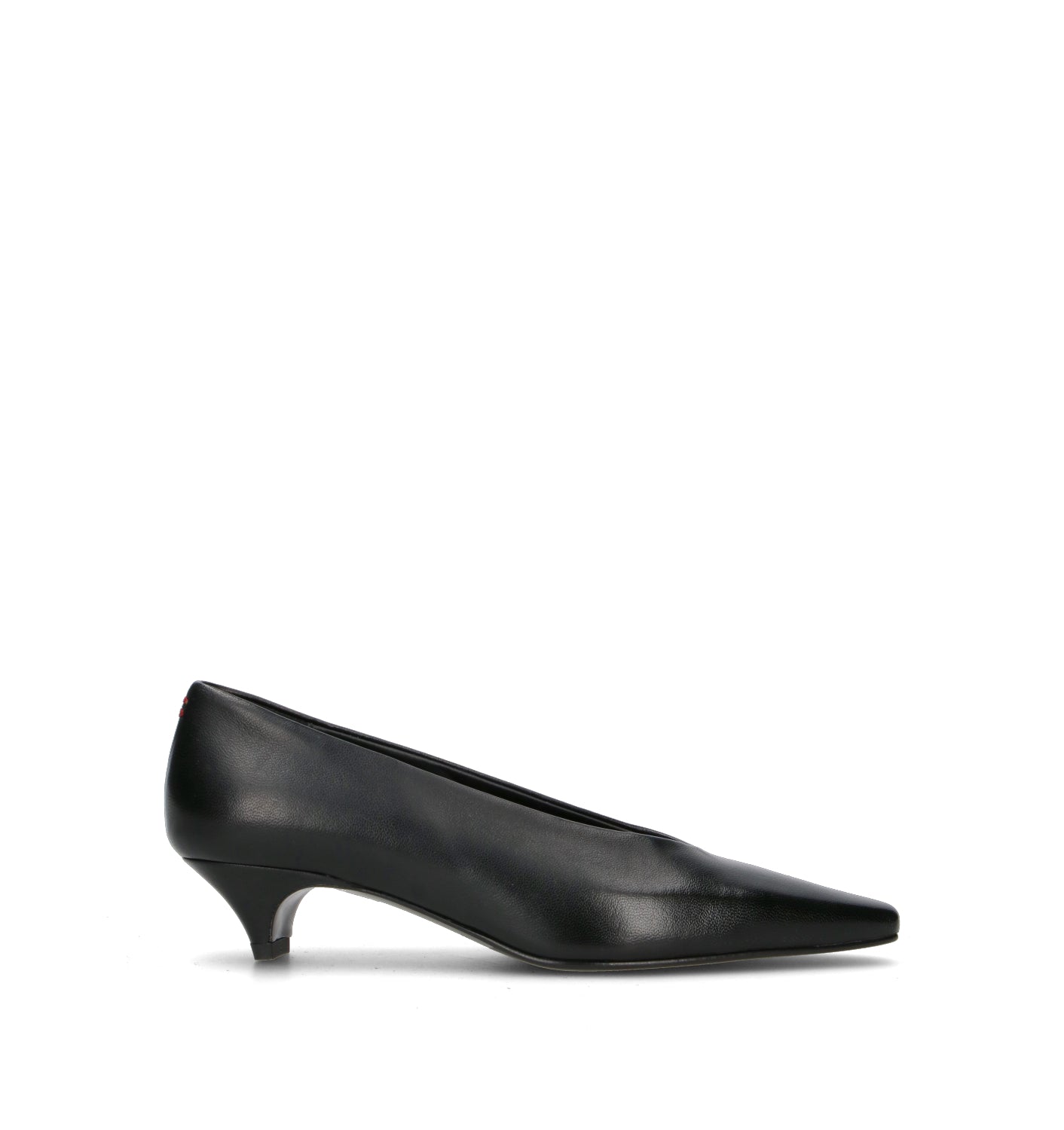 HALMANERA Décolleté donna nero in pelle