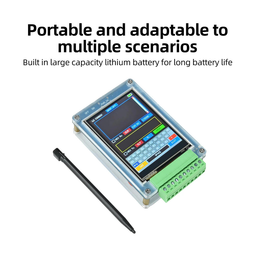 DC 5V RS485/RS232/TTL Serieller Port-Debugger-Modul mit 2,8 Zoll Farb-Touchscreen für die Kommunikation mit externen Geräten Typ C