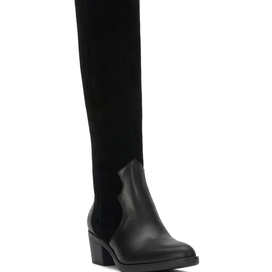 Lucky Brand Frahna Riding Boot - Women's Pants Denim Bootcut Jeans in Black, Size 9