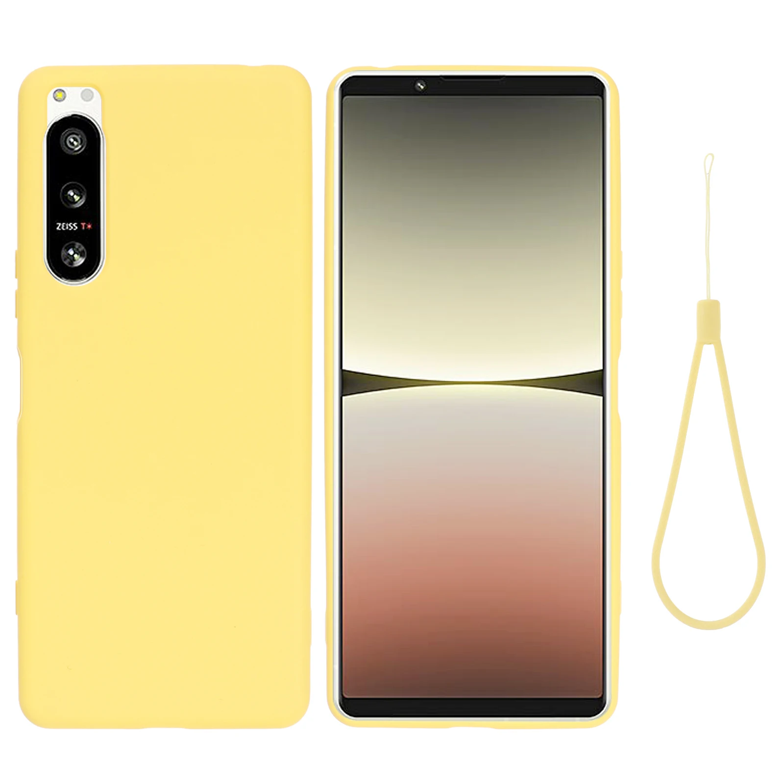 Für Sony Xperia 1 III Fall Flüssigkeit Silikon Lanyard Telefon Fall Für Xperia 10 5 IV ACE 10 5 1 III weiche Gel Gummi Abdeckung Sony5 Fonds