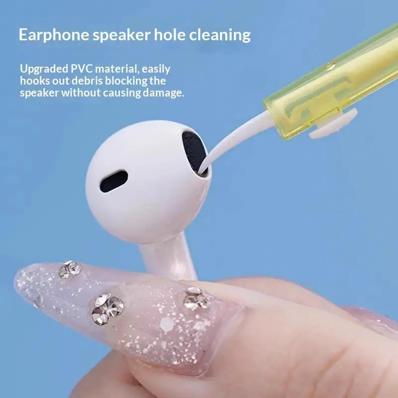 【C】Mobile Phone Speaker Charging Port Cleaning Set Dust Plug For Phone Earphones Clean Kit Brush