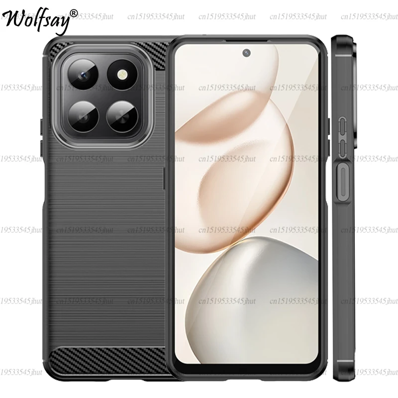 Für Honor 400 Smart Fall Stoßfest Weiche Silikon Carbon Faser Zurück Abdeckung Honor 400 Smart Telefon Fall Für Honor 400 Smart fall