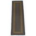 Black/Brown 24 x 0.2 in Indoor Area Rug - Earth Rugs Brown/Black/Charcoal Braided Area Rug Jute & Sisal | 24 W x 0.2 D in | Wayfair 25-099