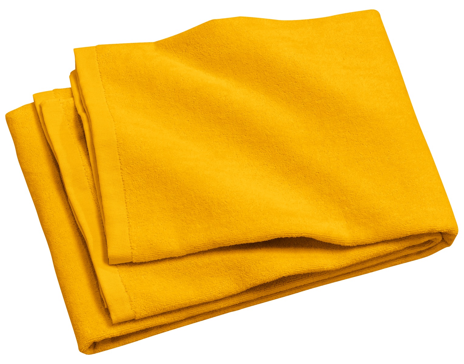 Port Authority PAPT42 Beach Towel in Gold size OSFA | Cotton Terry Velour PT42