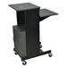 Luxor WorkplaceEssentials Presentation Station AV Cart w/ Cabinet Metal in Black/Gray | 40.25 H x 18 W x 30 D in | Wayfair PS4000C