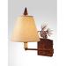 Steel Partners Pinecone Swing Arm Lamp, Crystal in Brown | 17 H x 6.5 W in | Wayfair 2963-Sgl-RST-AM