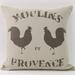 Zentique French Linen Throw Pillow /Down/Feather/Linen | 24 H x 24 W x 5 D in | Wayfair Pattern 22