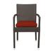 Axcss Inc. Skye Stacking Patio Dining Chair w/ Cushion Wicker/Rattan | 34 H x 22 W x 23 D in | Wayfair PH-ZAC-48027-0000