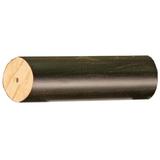 Menagerie Brown Wood 2" Single Curtain Rod Wood in Black/Brown | 2 H x 96 W x 2 D in | Wayfair WP303-28