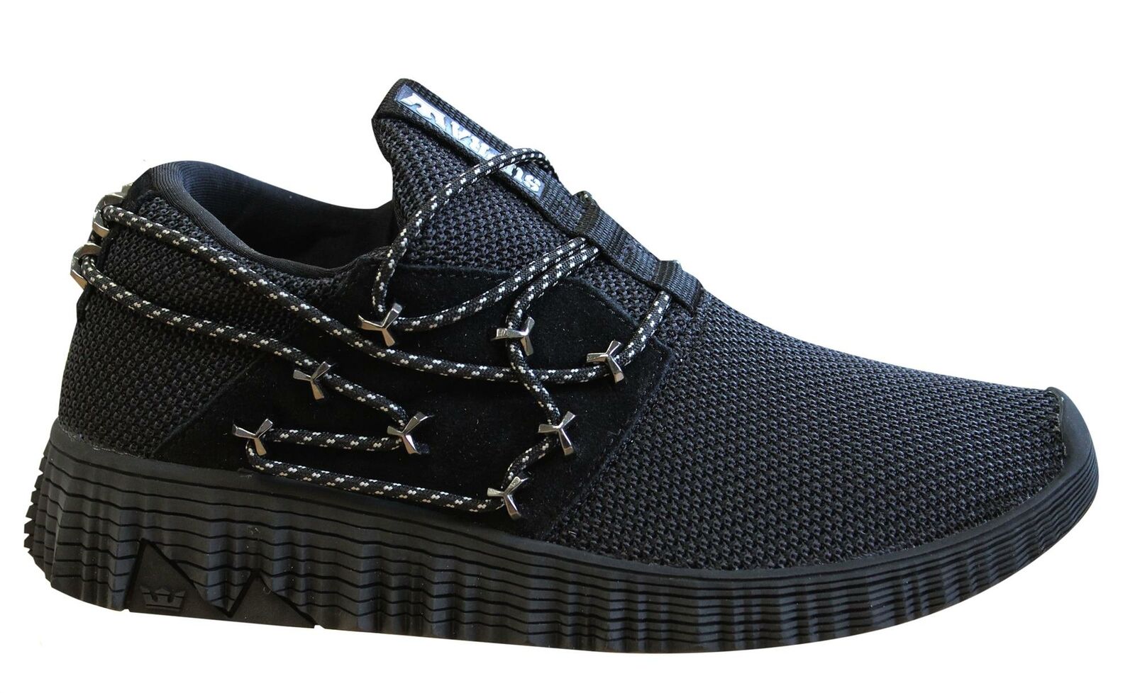 Supra Malli Textilleder Leder Schnürung Herren Trainer auf Schuhe 05666 010