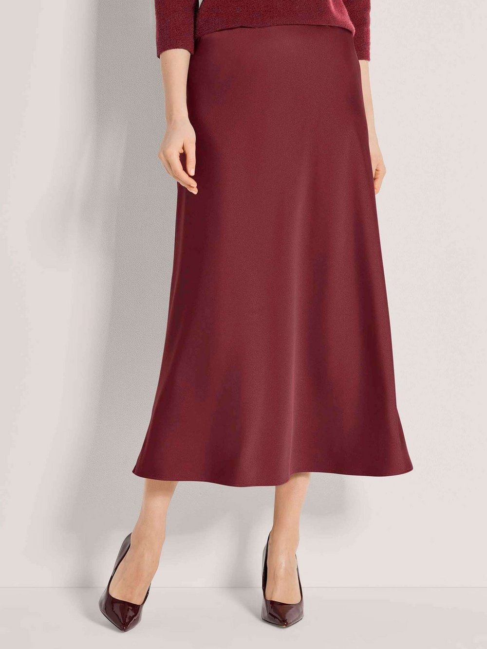 Madeleine Langer Rock Damen rot, 46