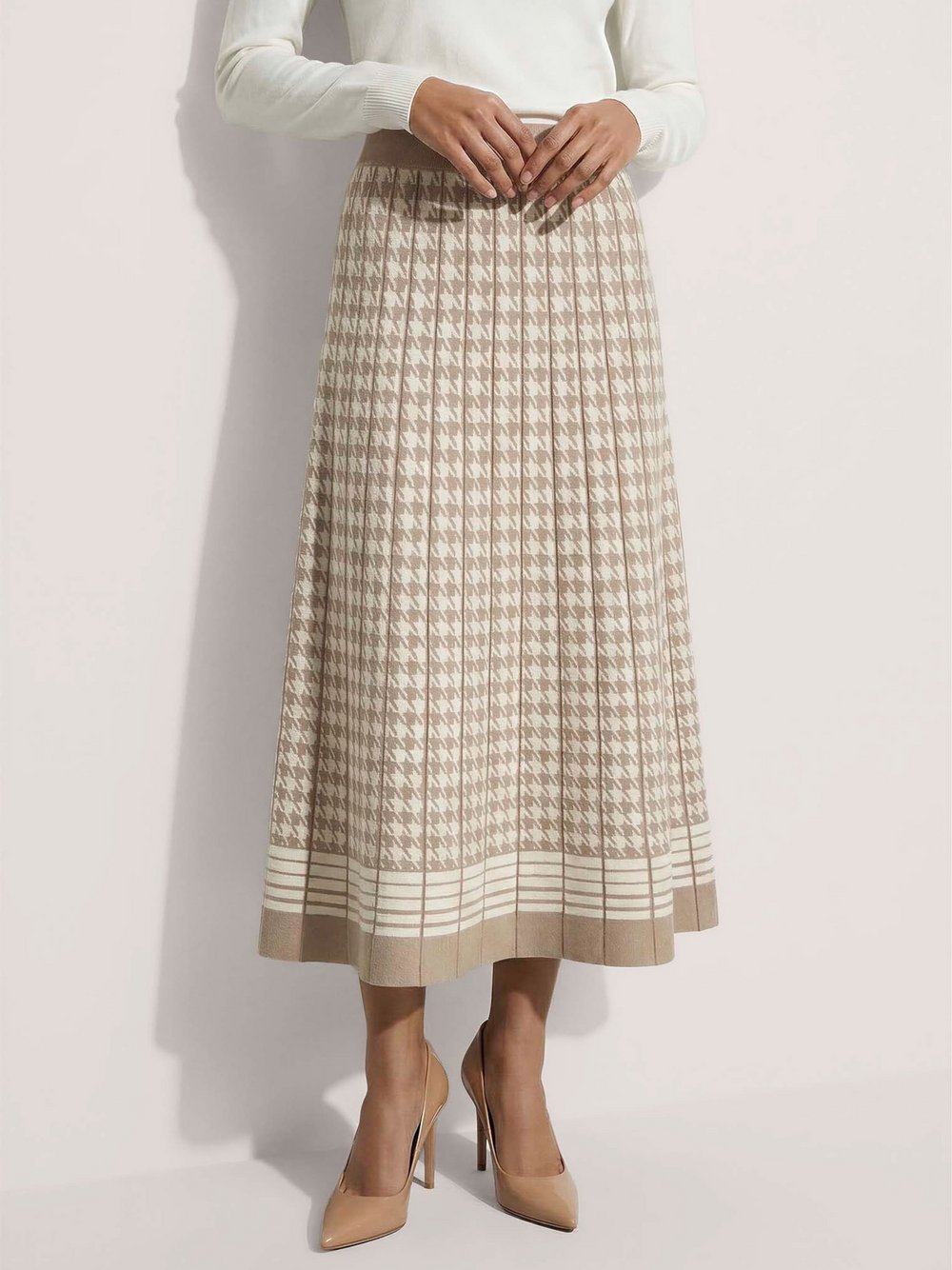 Madeleine Strickkleid Damen weiß, 42