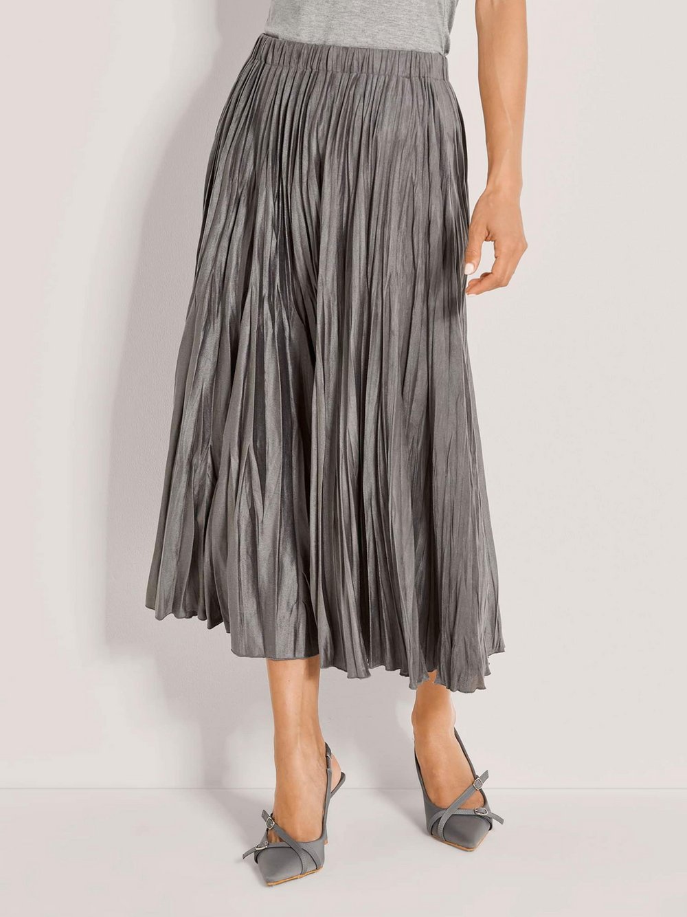 Madeleine Langer Rock Damen grau, 34