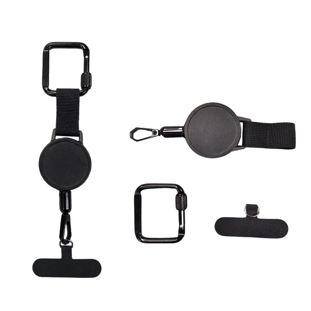 Phone Lanyard Retractable Phone Tether Anti-Drop With Carabiner Cellphone Tab Strap Lightweight ABS Wire Anti-Theft Phone Holder