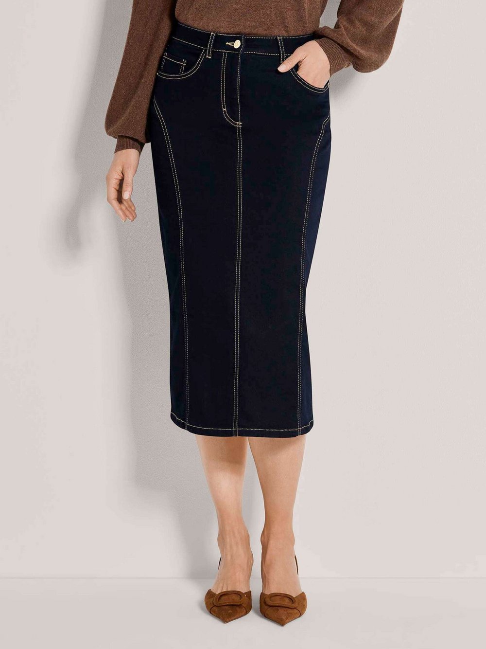 Madeleine Bleistiftrock Damen blau, 48