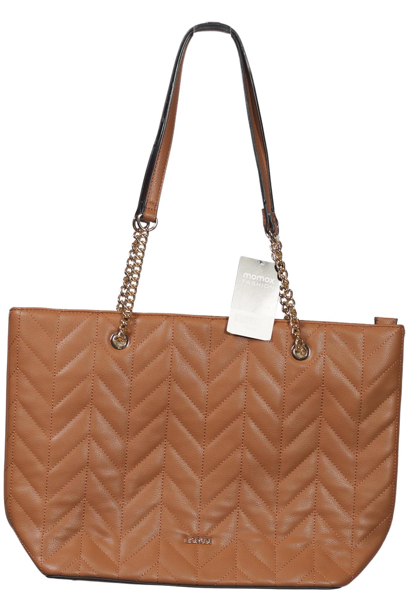 L.credi Damen Handtasche gross, Gr. , Braun, Kunstleder
