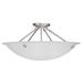 Livex Lighting Home Basics 24 Inch 4 Light Semi Flush Mount - 4275-91