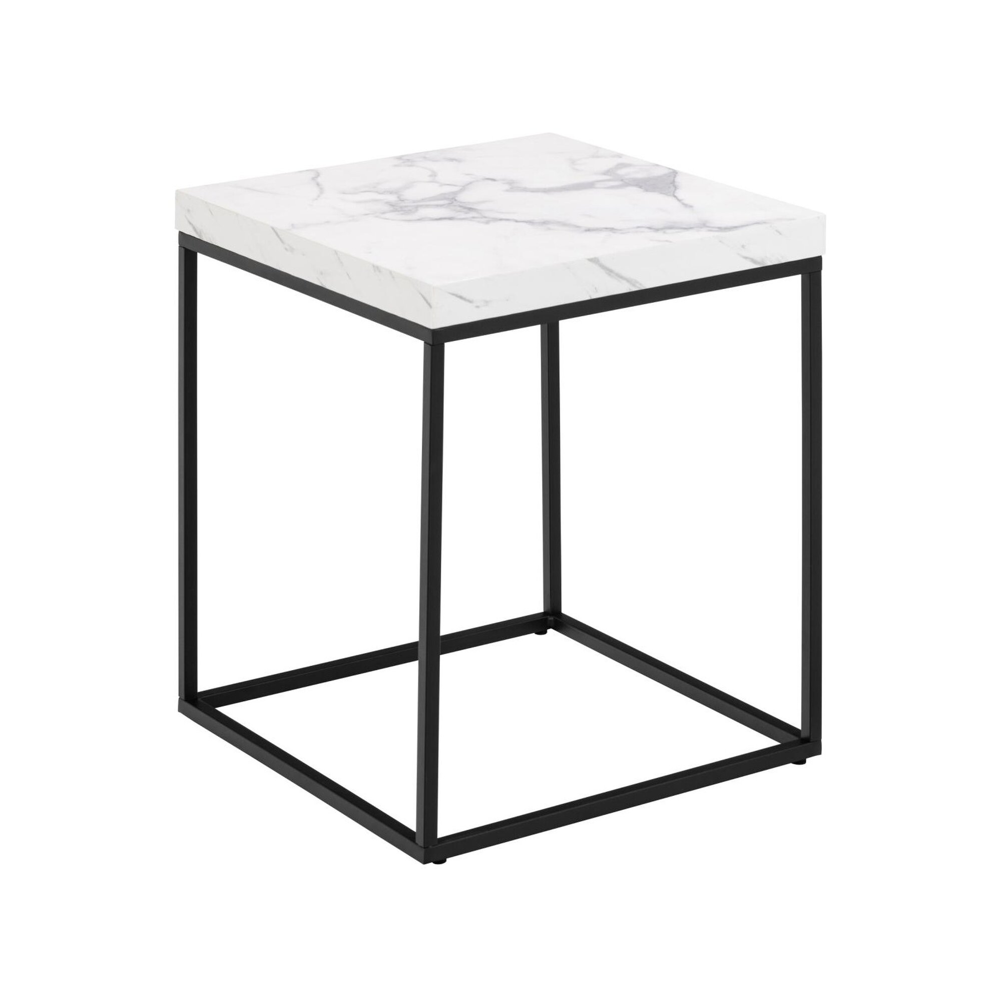 Actona »Barossa« Couchtisch Marmordekor Carrara weiß 40x45x40 cm