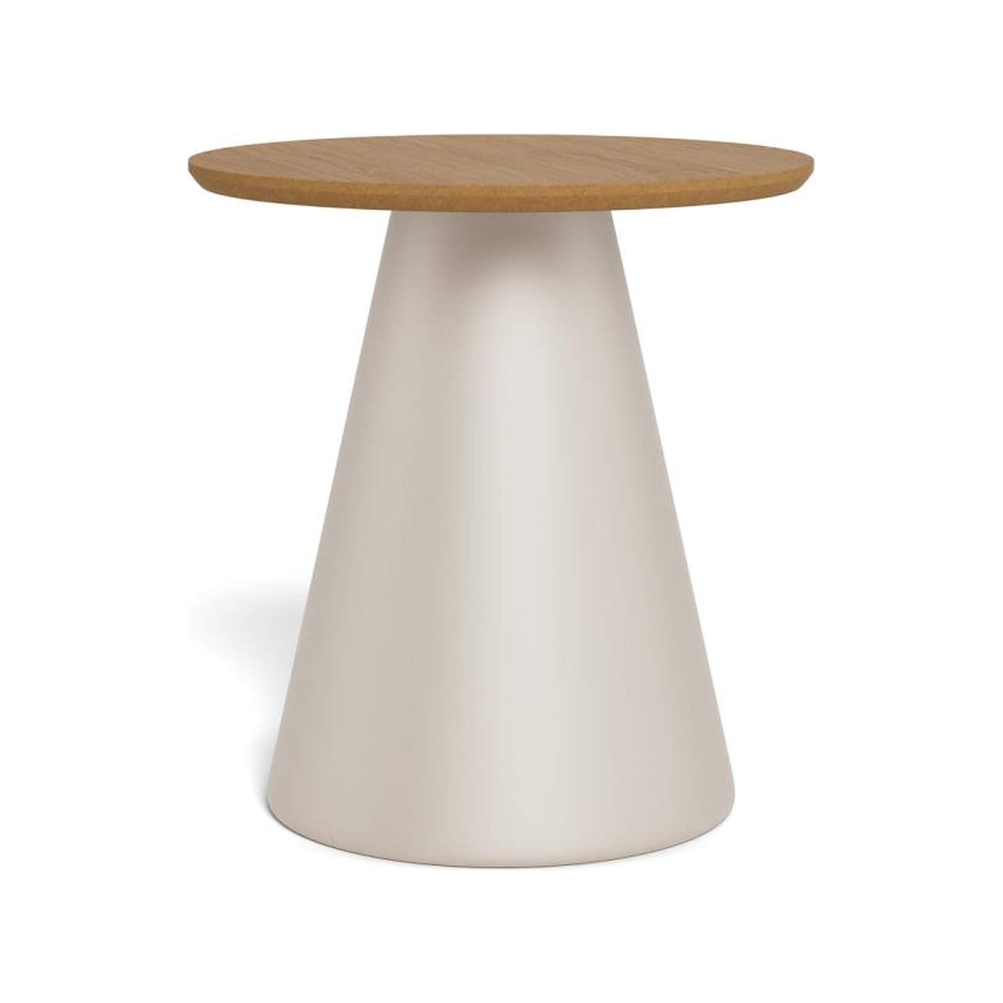 Actona »Soli« Couchtisch rund Eiche Furnier, Gestell grau Ø 85x40 cm