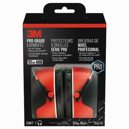 3M TS01-GR 90565-4DC-PS Pro-Grade Earmuffs