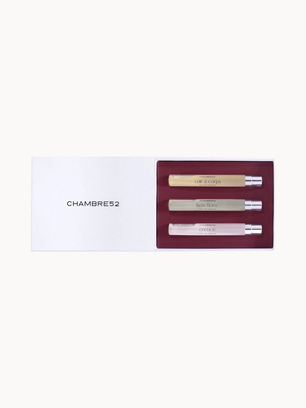 Coffret de Voyage ‘PARIS’ Travel Set 30ml Schwimmendes Holz, Leder mit Körper, Orencie von CHAMBRE52 Image