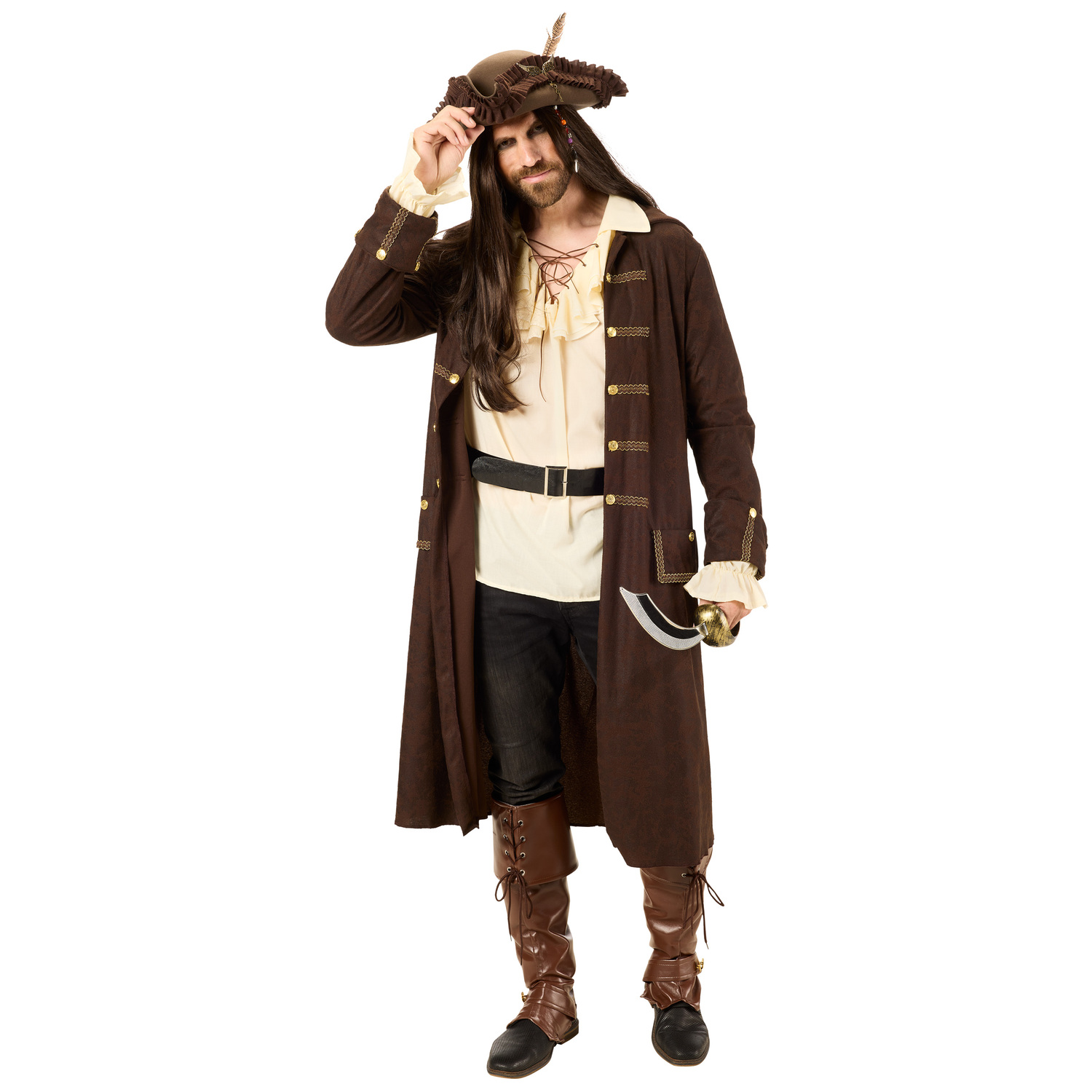 Manteau "Pirate", marron