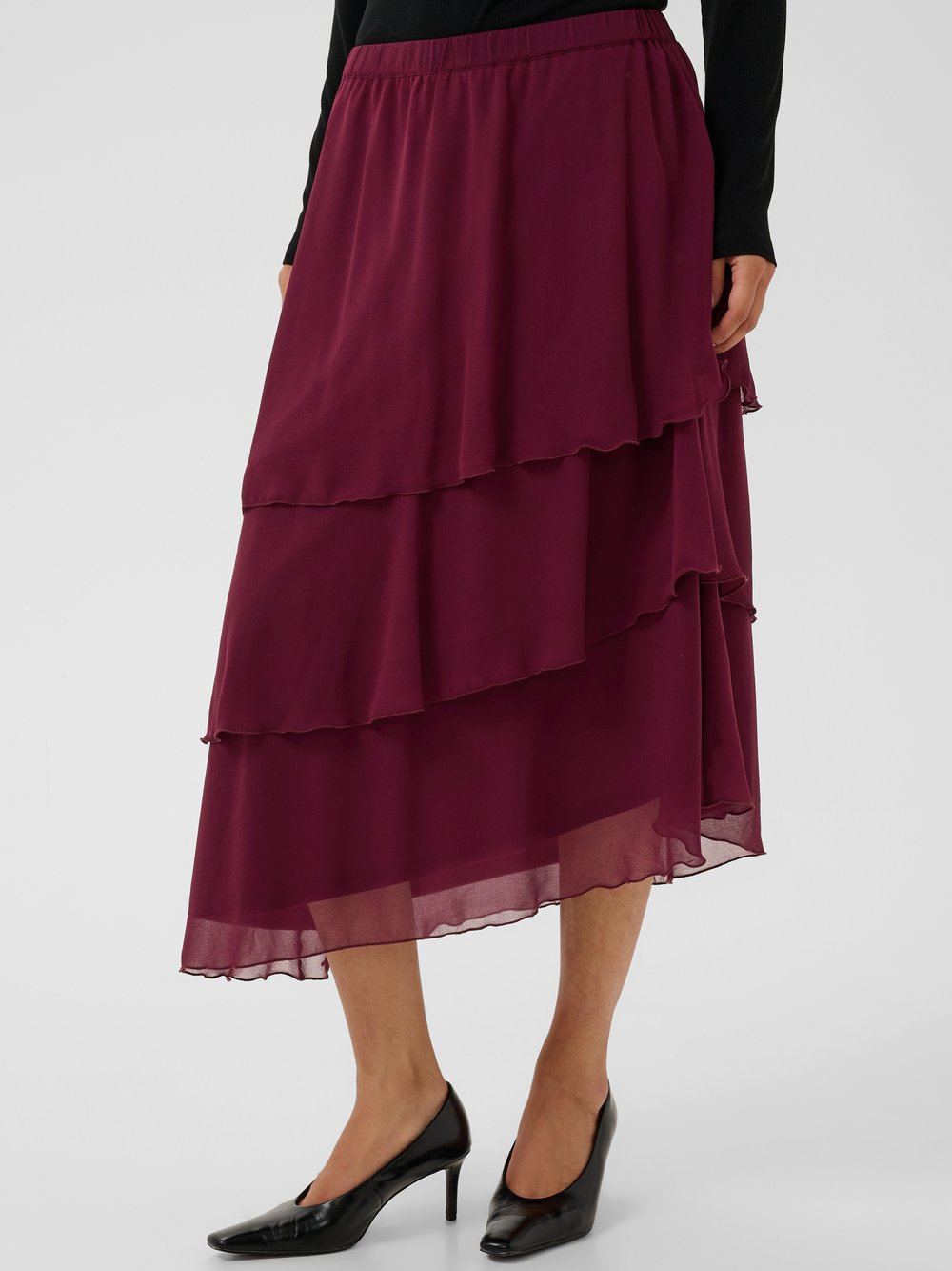 Culture Rock CUleana Elastische Taille Damen bordeaux, S