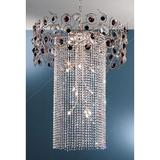 Classic Lighting Foresta Colorita 15 - Light Candle Style Tiered Chandelier Glass, Crystal in Brown | Wayfair 10035 SF BR