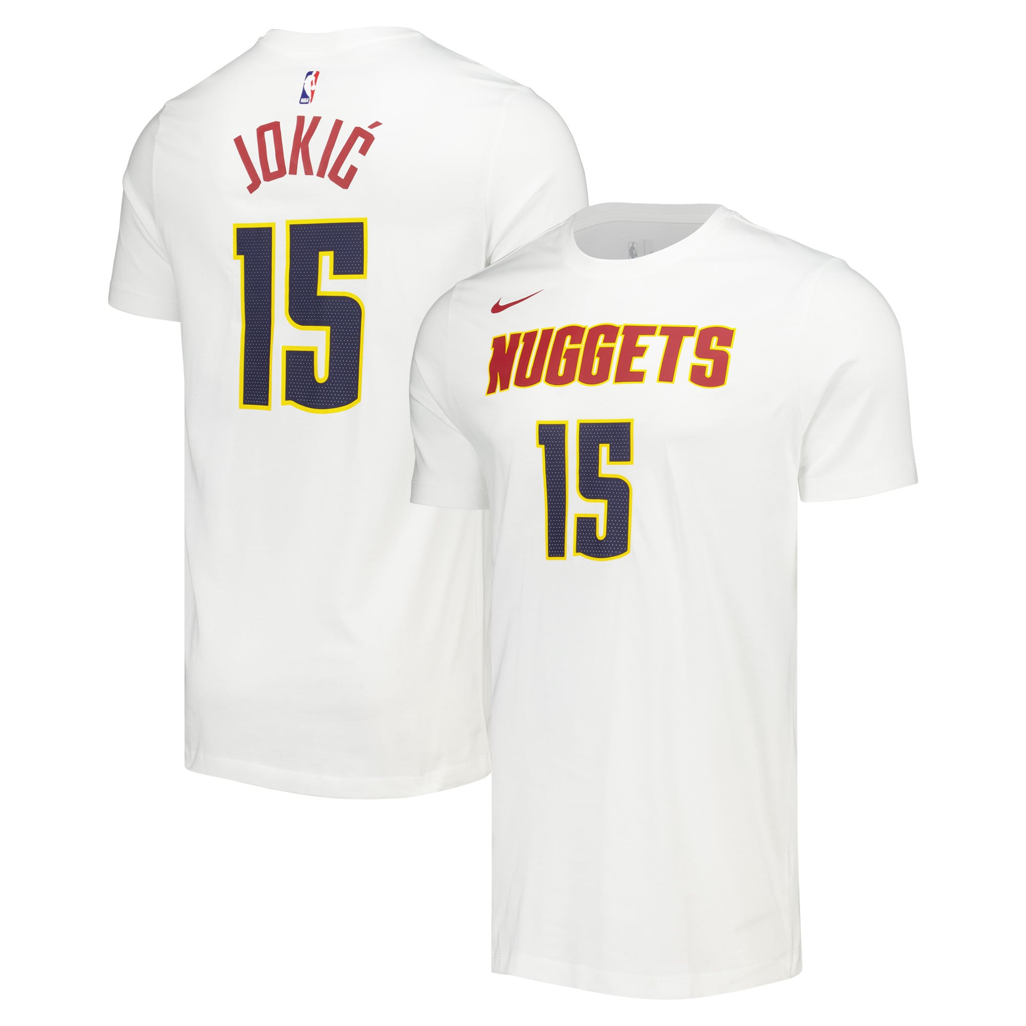 T-shirt de joueur NBA des Denver Nuggets - Nikola Jokic - Homme Taille: L