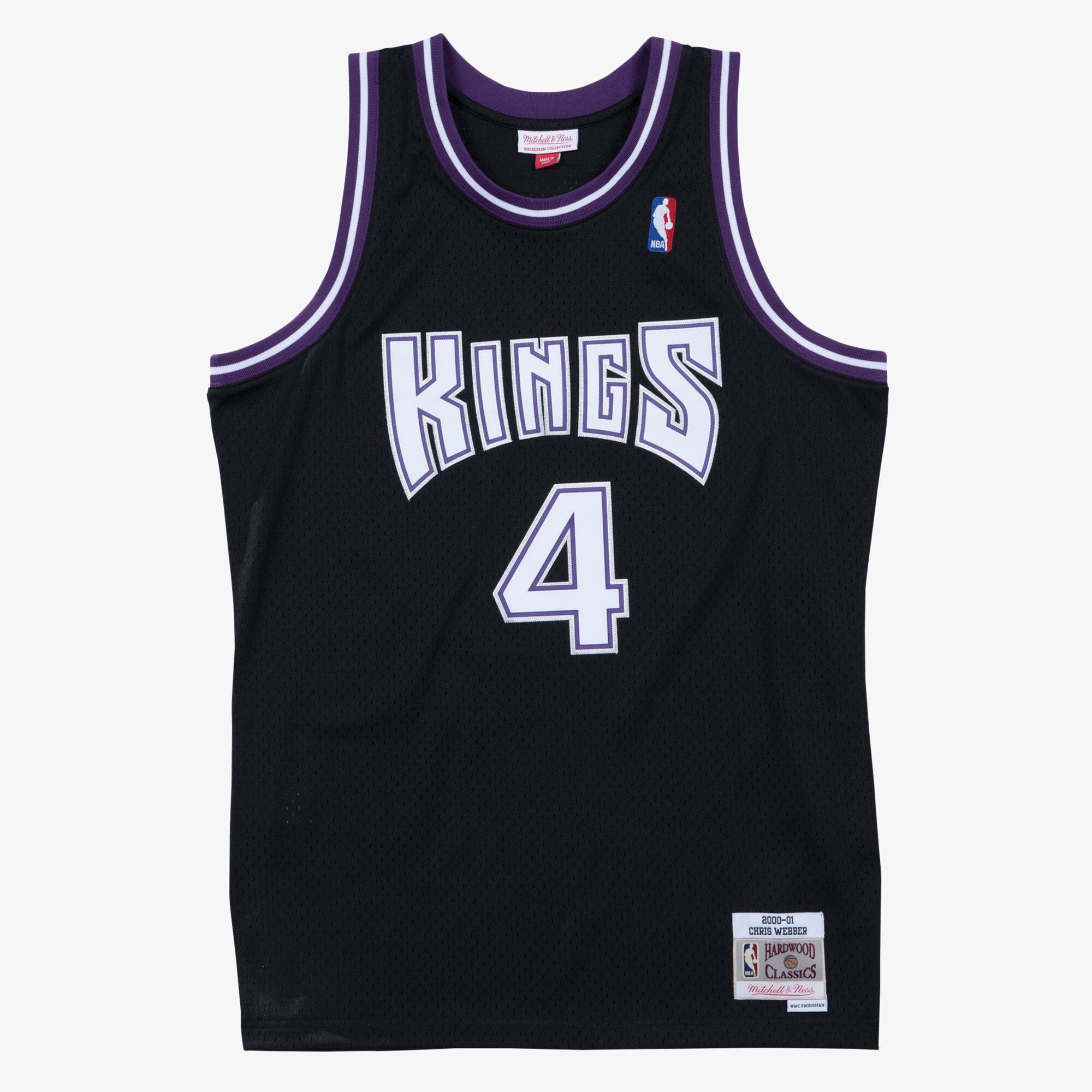 Maillot Swingman Extérieur Sacramento Kings 2000-01 Mitchell & Ness – Noir – Chris Webber - Homme Taille: XS