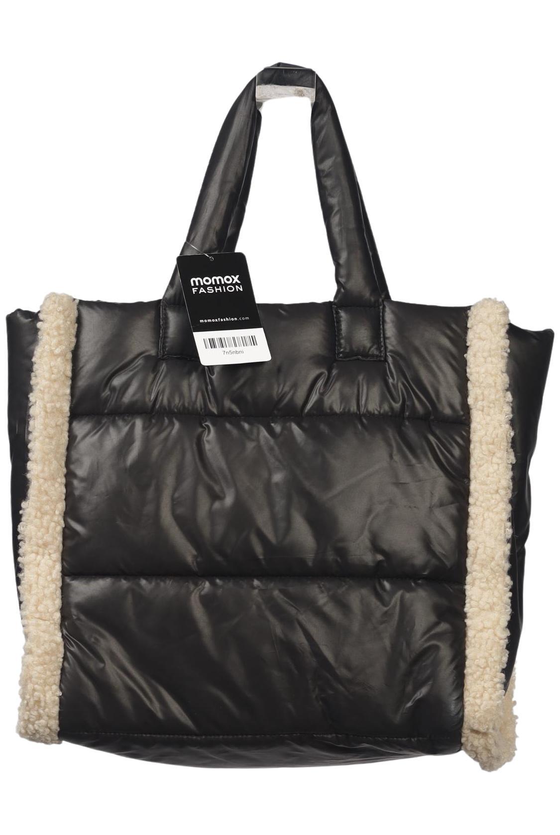 H&M Damen Handtasche gross, Gr. , Schwarz, Synthetik