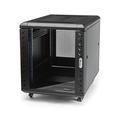 StarTech.com 4-Post 12U Server Rack Cabinet, 19" Data Rack Cabinet for IT / Network Equipment, with Adjustable Mounting Rails