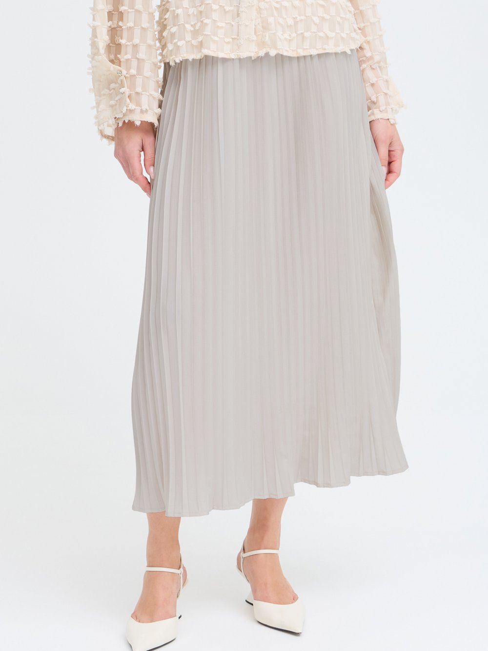 B.Young Freizeitrock BYIRENA Hohe Taille Damen beige, 40