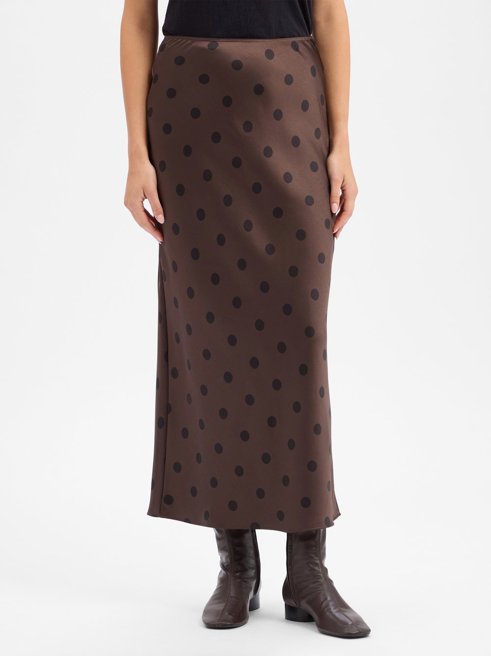 Samsøe Samsøe Satinrock Damen schlamm, XL