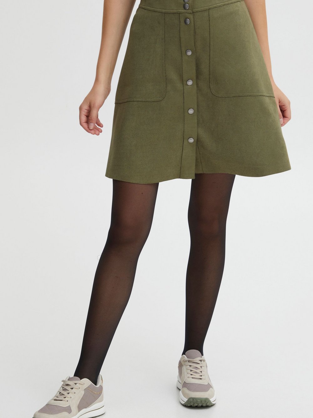 OXMO A-Linien-Rock Damen oliv, 34