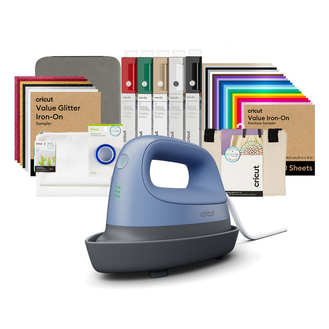 Cricut EasyPress Mini | 6 x 3 | Powder Blue + Everything Bundle