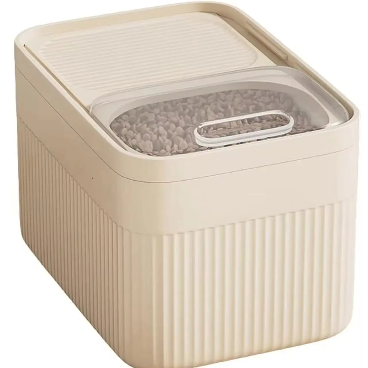 Seau de stockage pour aliments pour animaux de compagnie, seau hermétique et étanche à l'humidité pour nourriture pour chats et chiens, grande capacité, boîte de stockage pour aliments pour animaux de compagnie.